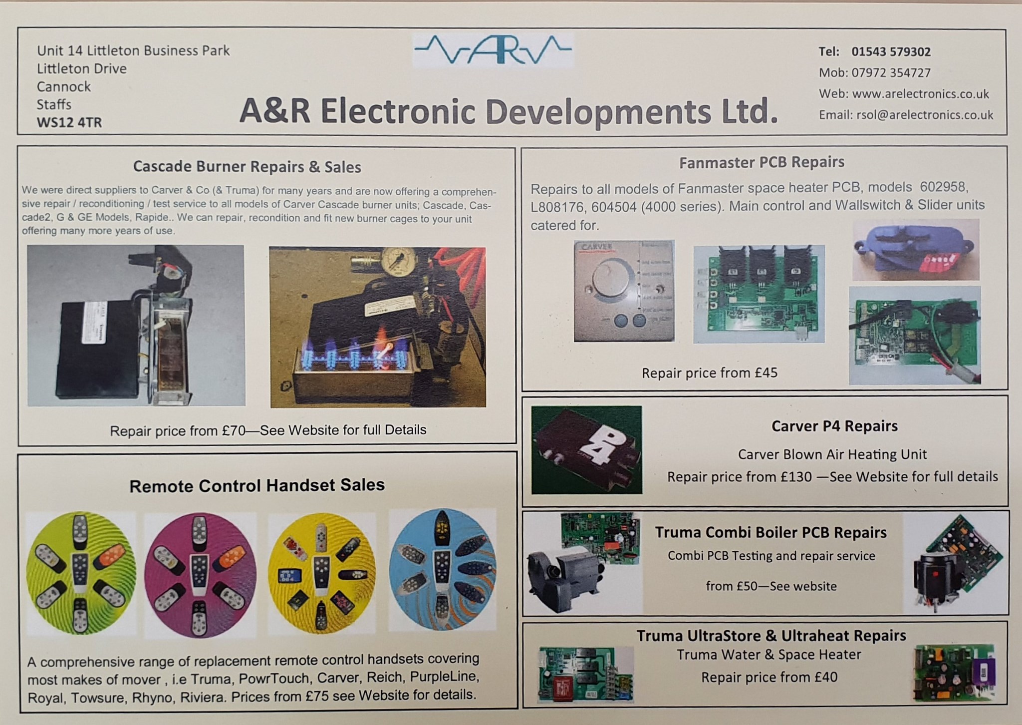 A&R Electronic Developments | Cannock