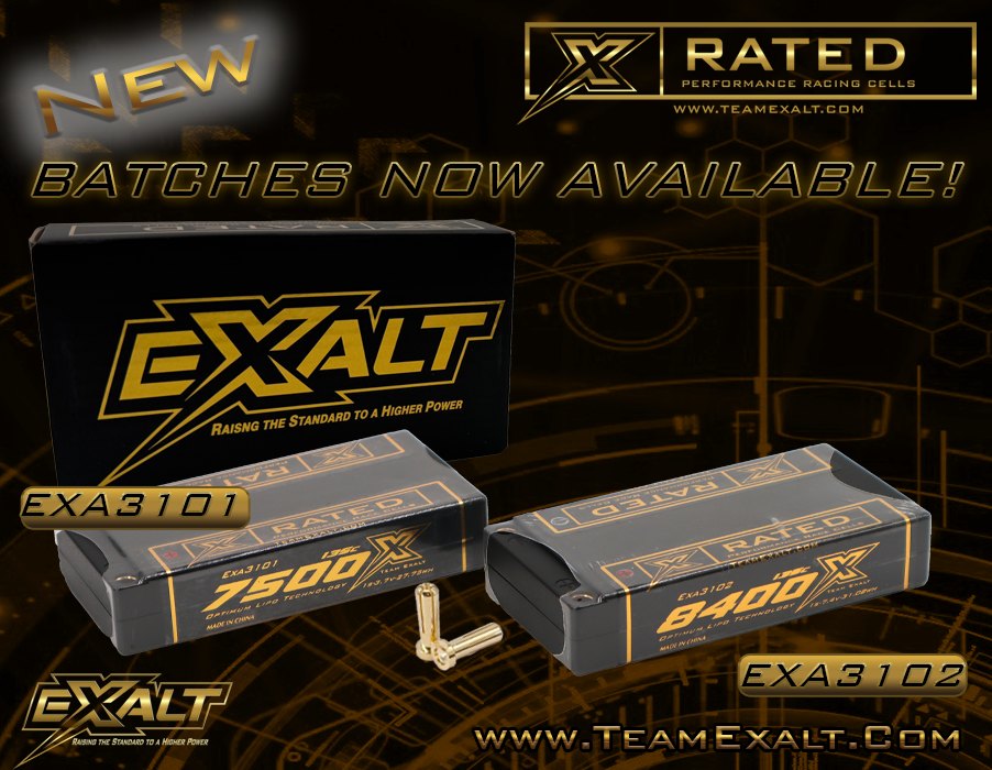 xcel lipo c Team Exalt's new X-Rated 1s hardcase batteries available View:View Offer What Science ACTUALLY Says bpi
