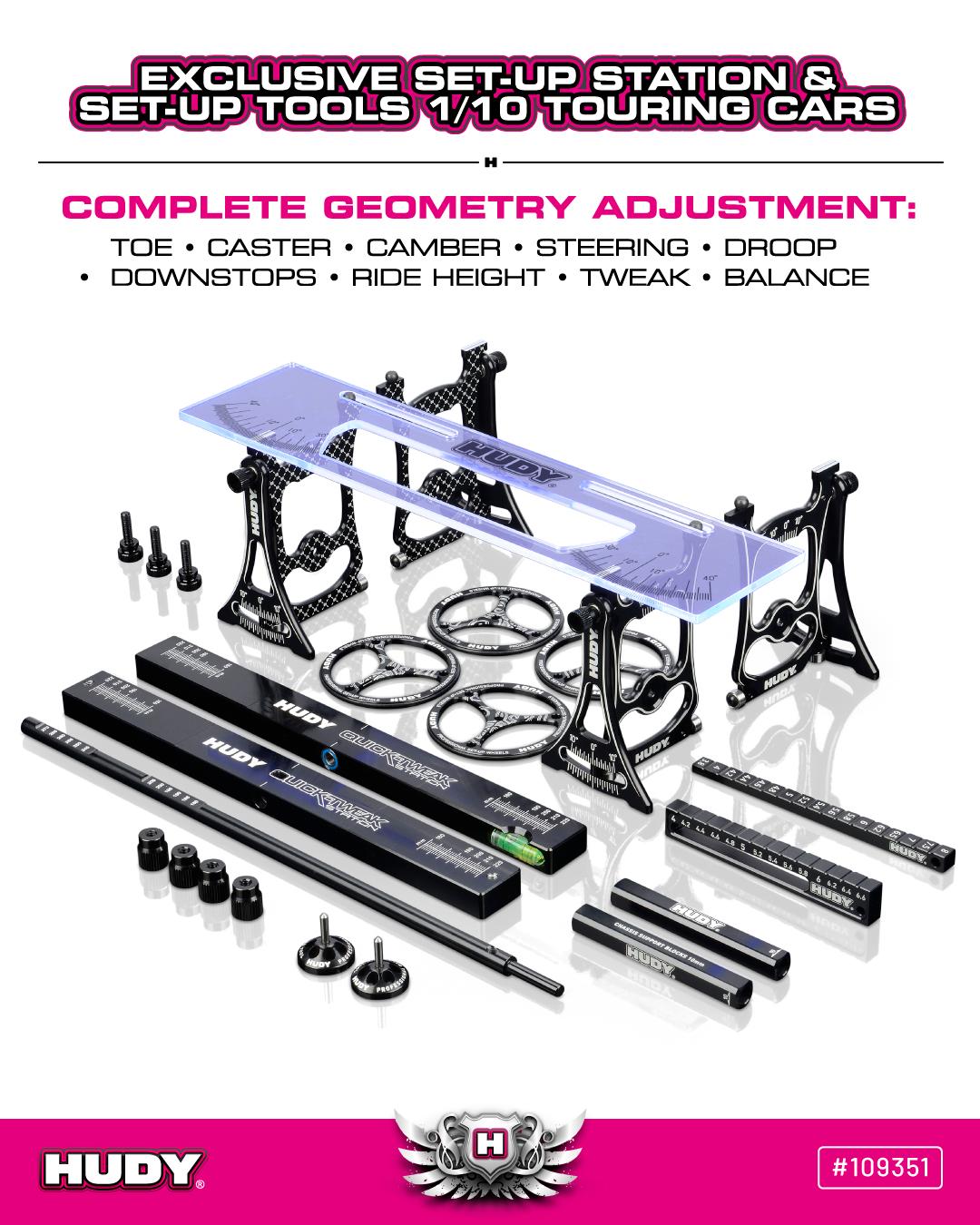 New HUDY Set-up Toolset 1/10 Touring • Set-up Set for all 1/10