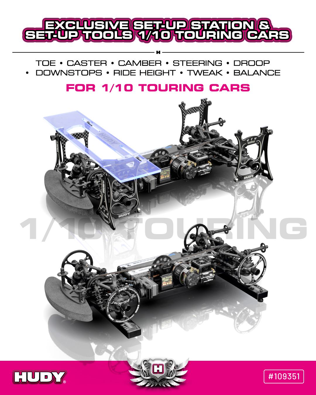 New HUDY Set-up Toolset 1/10 Touring • Set-up Set for all 1/10