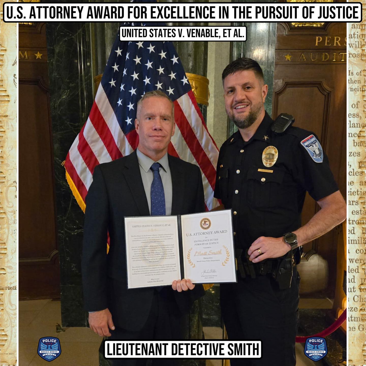 Beech - 🇺🇸Recognition of excellent police work🇺🇸 On May 16th, 2025 Lt ...