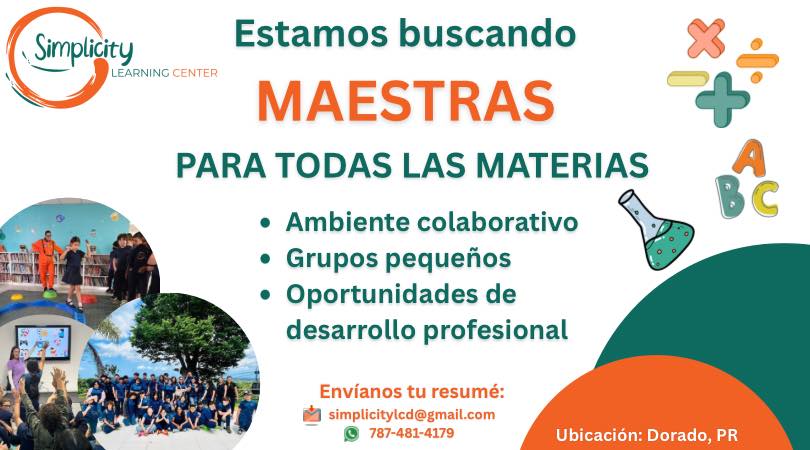¡Atención maestras... - Simplicity Learning Center | Facebook