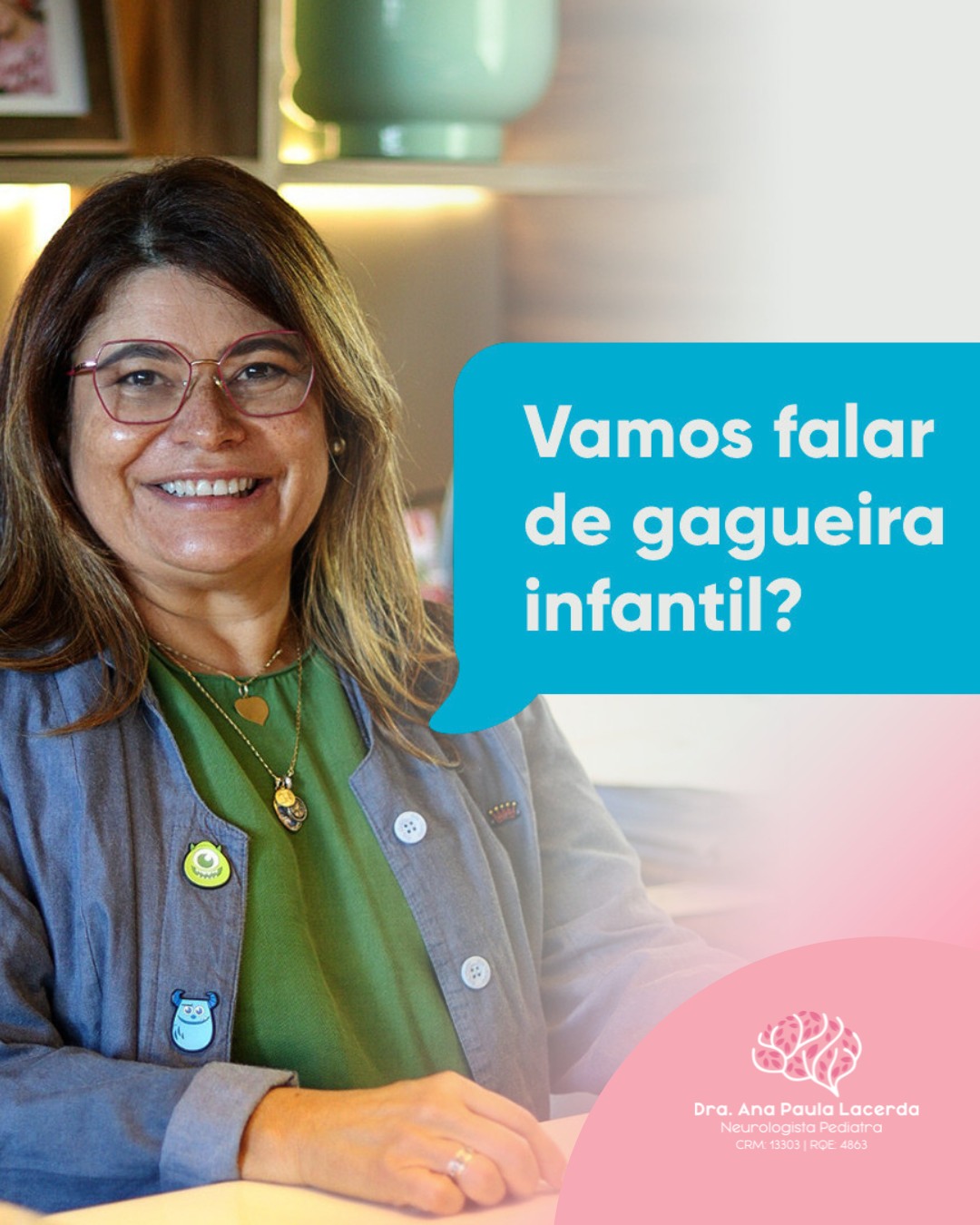 Dra. - 👧🏽🧑🏽👶🏽 Os primeiros indicativos da gagueira infantil podem ser ...
