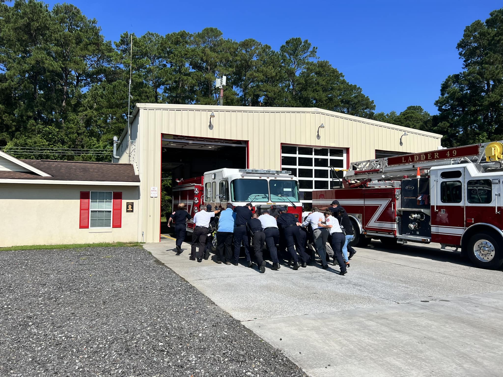 Today we officially “pushed in” Engine 402!! This new engine will ...
