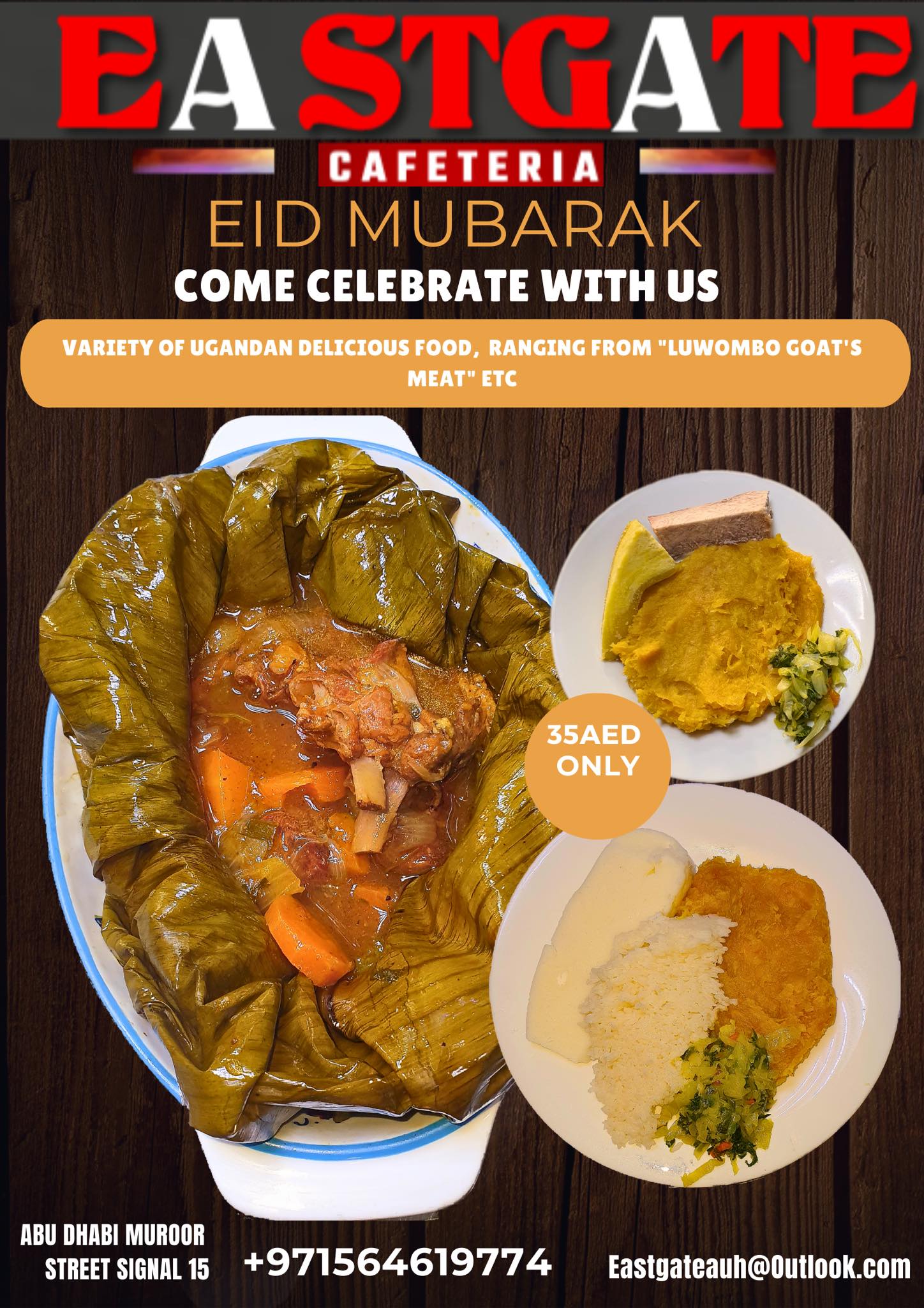 Vibes Ug - Tomorrow comes with a special menu at Eastgate...