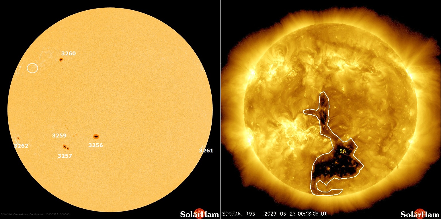 Here is a look at the visible... - Space Weather by SolarHam | Facebook