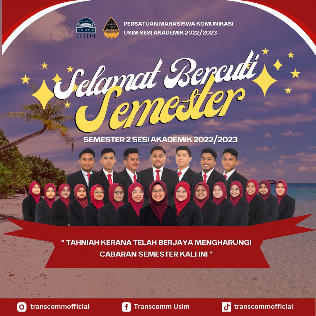 Transcomm Usim - 🛬🏖️ [SELAMAT BERCUTI SEMESTER 2,...