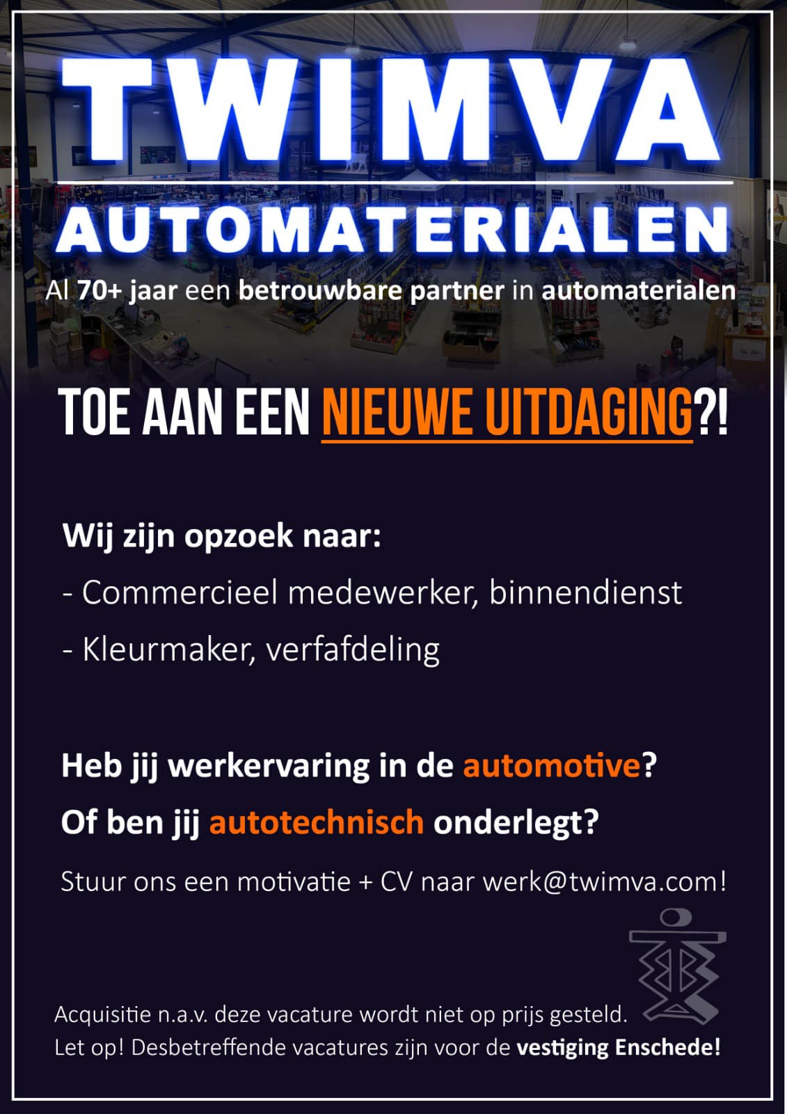 Ben jij , of ken jij iemand die... - TWIMVA automaterialen | Facebook