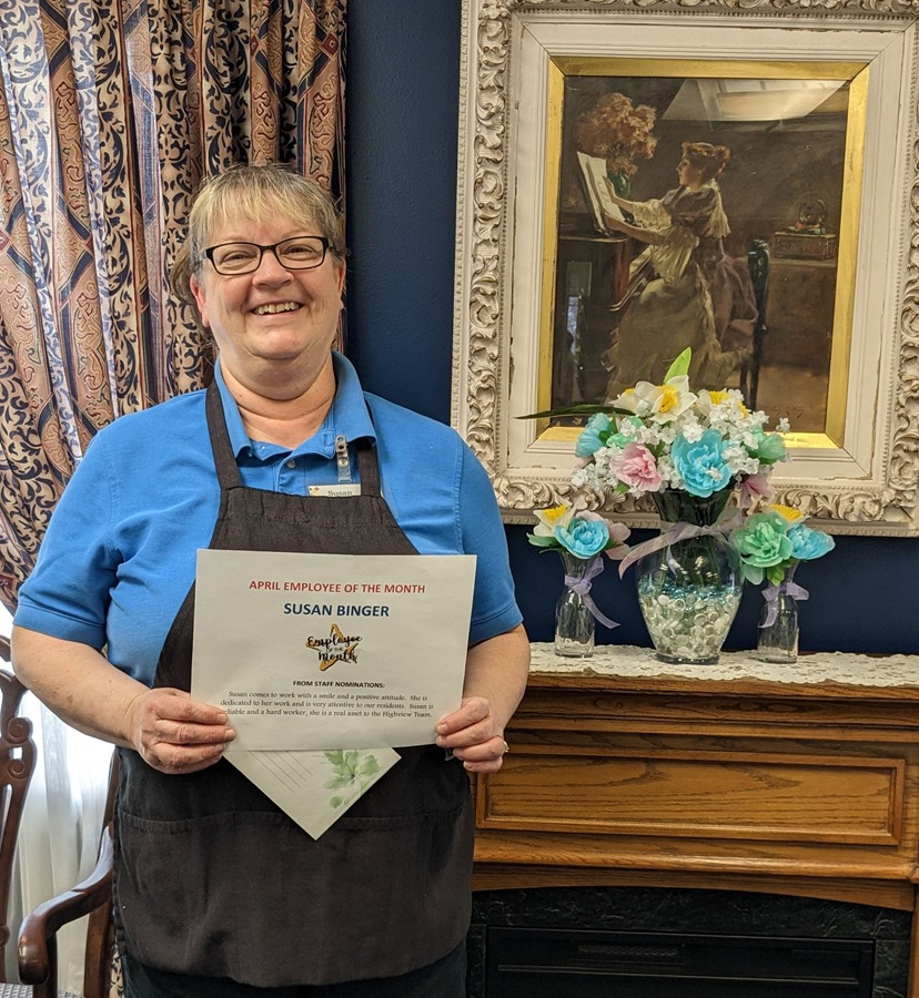 Highview - Congrats to our April employee of the month, Susan! | Facebook