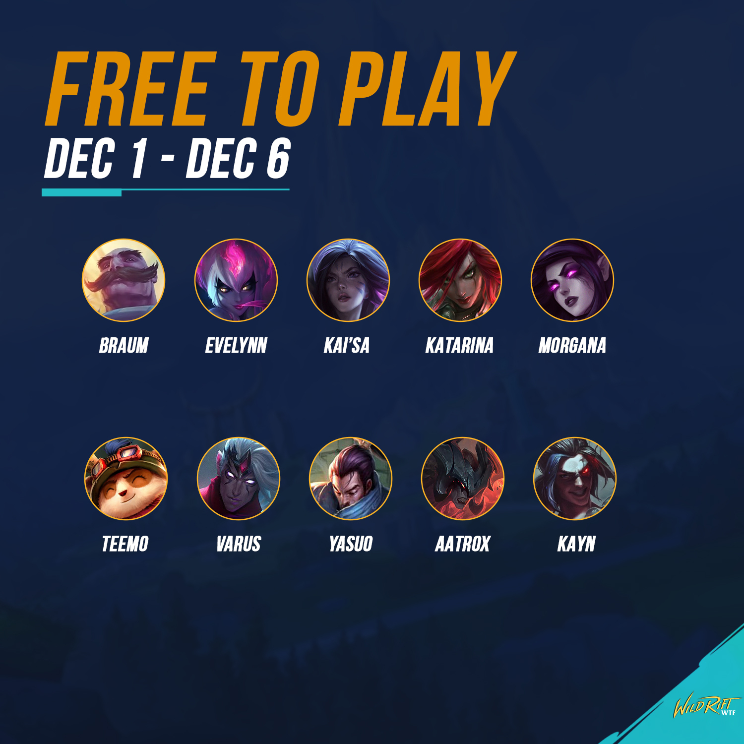 Wild Rift WTF - Happy December 1st! 🥳 Join our Discord...