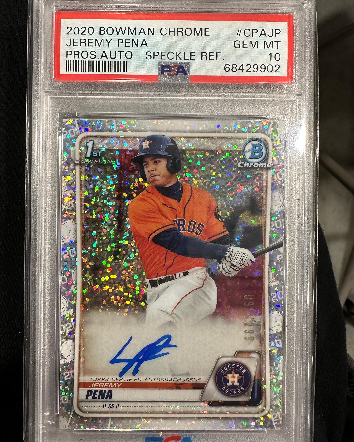 Jeremy Pena 03/10 patch game used 3 color auto card for sale