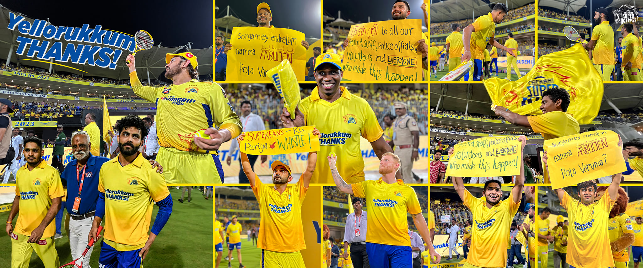 Chennai Super Kings - Every frame is an emotion 💛 #YellorukkumThanks # ...