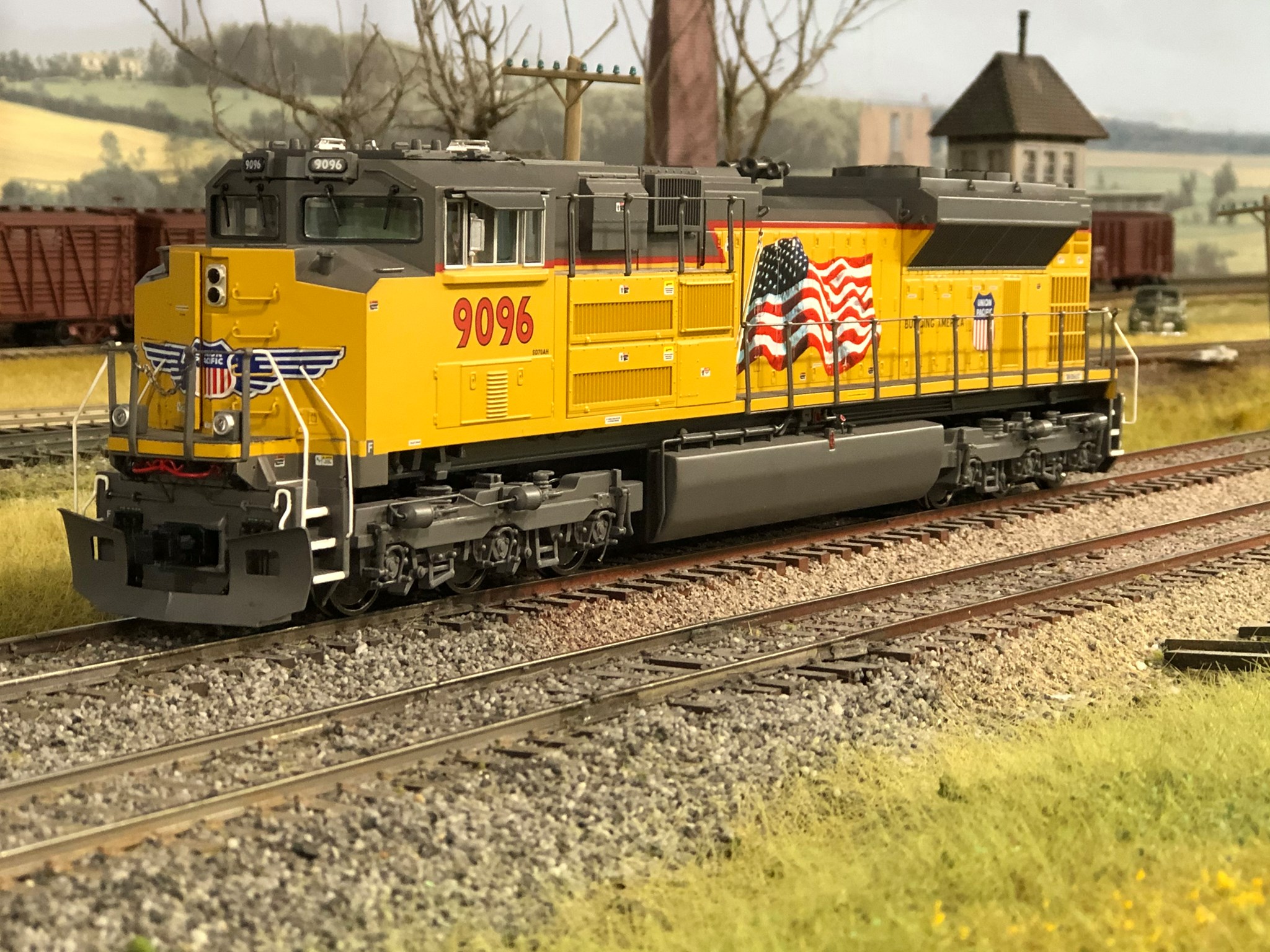 Union Pacific SD70ACE 4141 Bush 41 tribute in Fort Worth