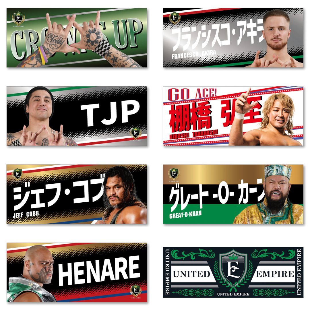 Tetsuya Naito x Hiromu Takahashi Face Towel [Pre-Order] 🛒 Pre