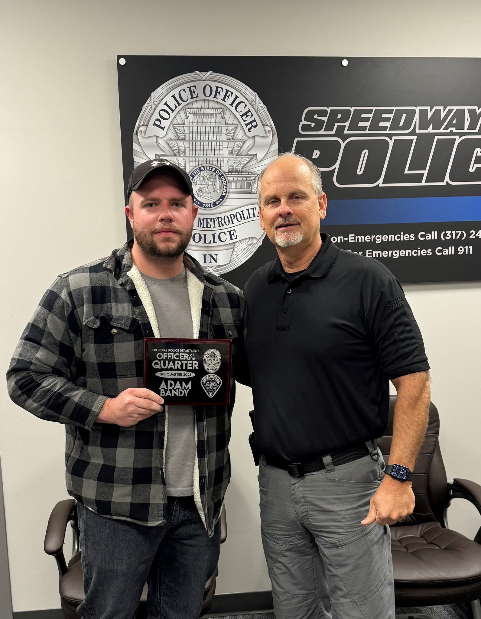 Speedway PD - Recently, Adam Bandy was recognized as the... | Facebook