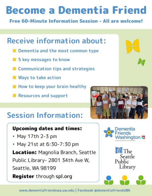 Dementia Friends Washington | Seattle WA