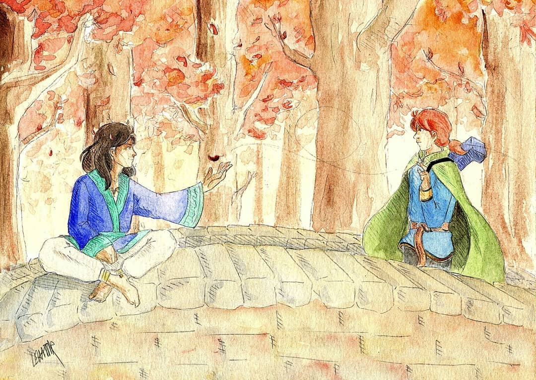 Elodin et Kvothe #illustration... - Esther Thomas-Yvanes Art | Facebook