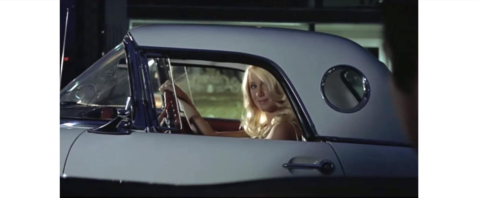 町 油彩 50号 usafilm Remember Suzanne Somer's brief appearance in American Graffiti