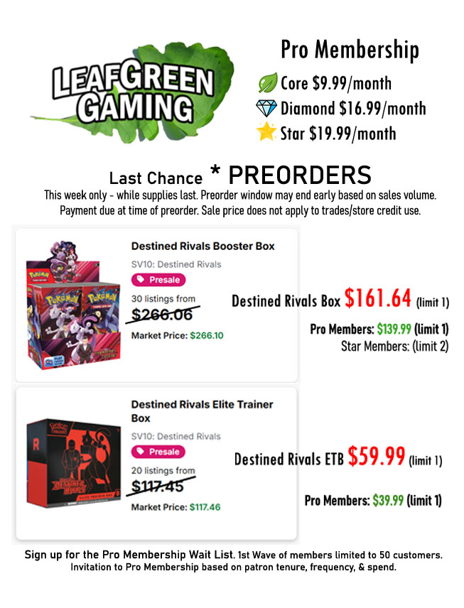 Leaf - ‼️Short window Presales for Destined Rivals start today and go ...