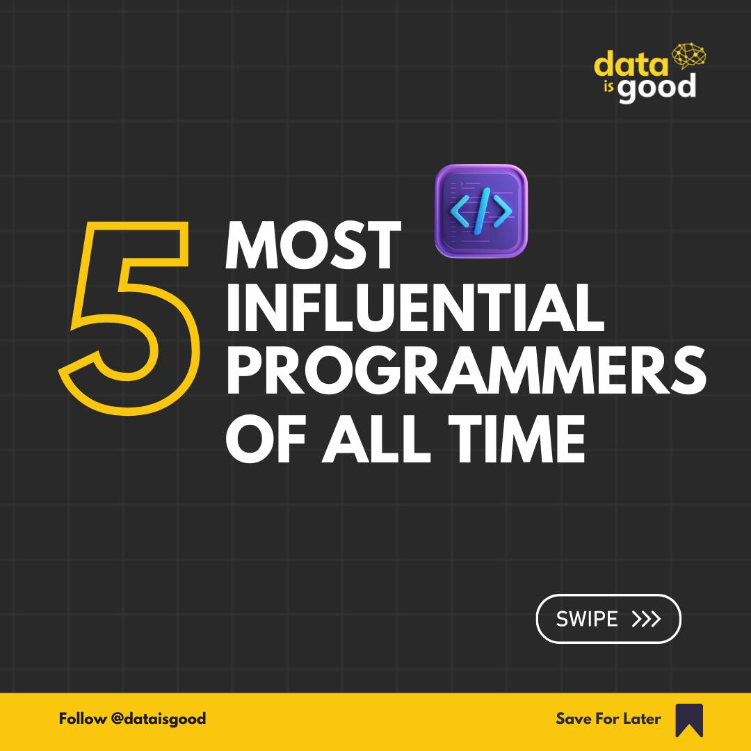 Data is Good - 🚀 Pioneering Programming Languages and... | Facebook