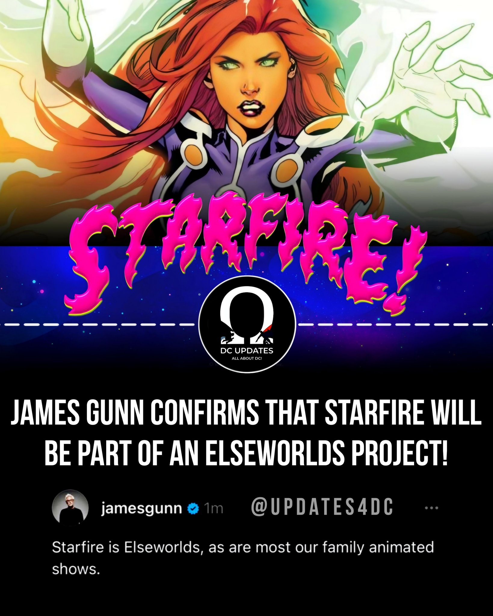 DC Updates - James Gunn confirms that the upcoming...