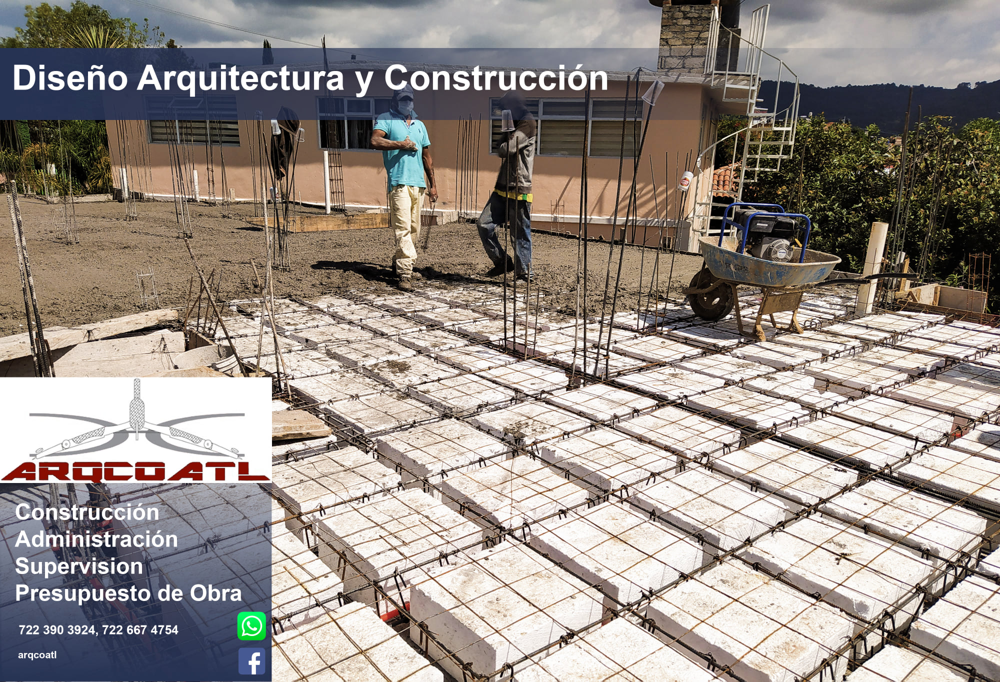 Arqcoatl - Colado de losa reticular, con nervaduras y...