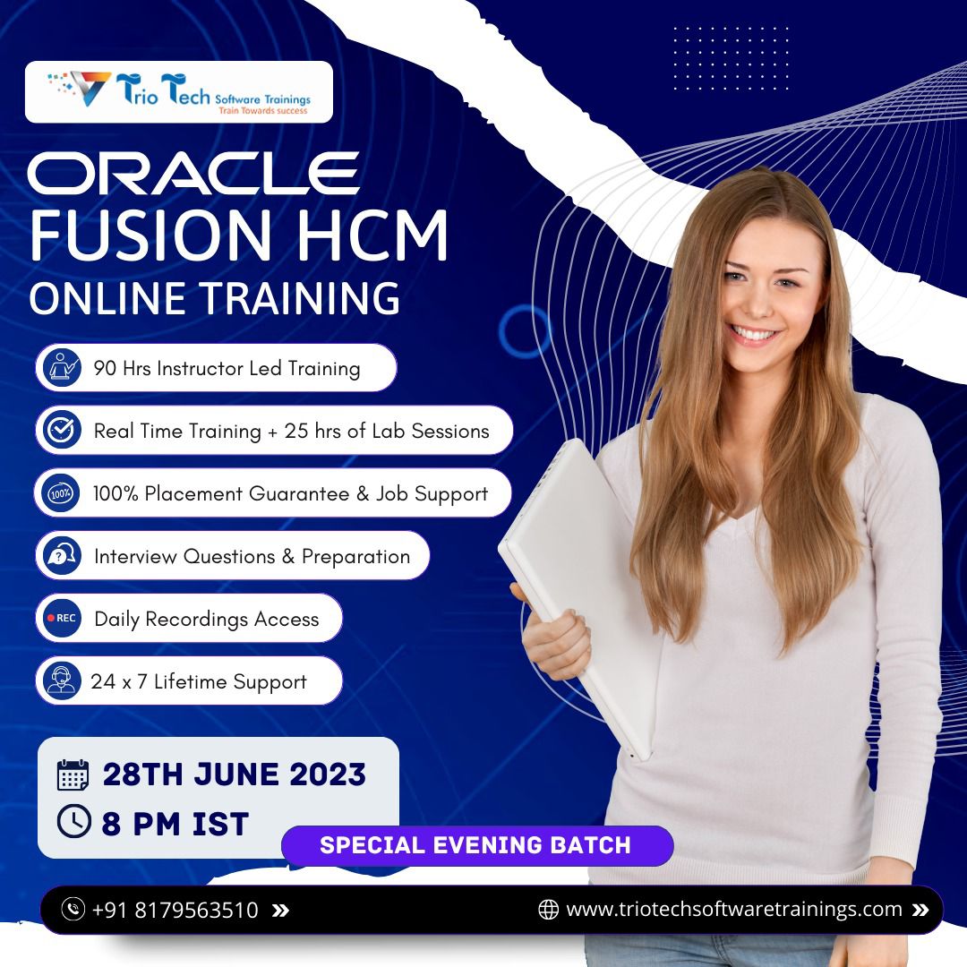 Oracle - Oracle Fusion Cloud HCM Online Training Live Demo on 28th June ...