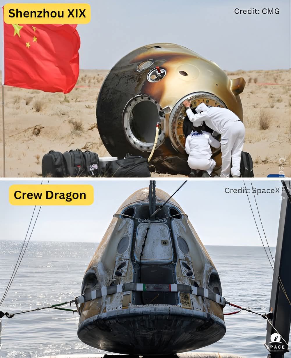 SpaceX vehicles size comparison with crew dragon and starship