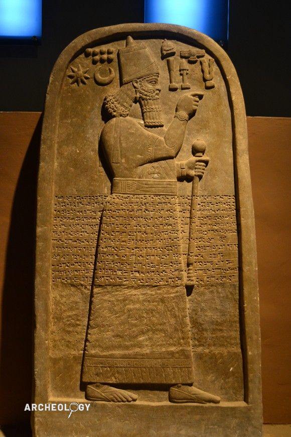 Archaeology & Civilizations | This basalt stele depicts Neo-Assyrian ...