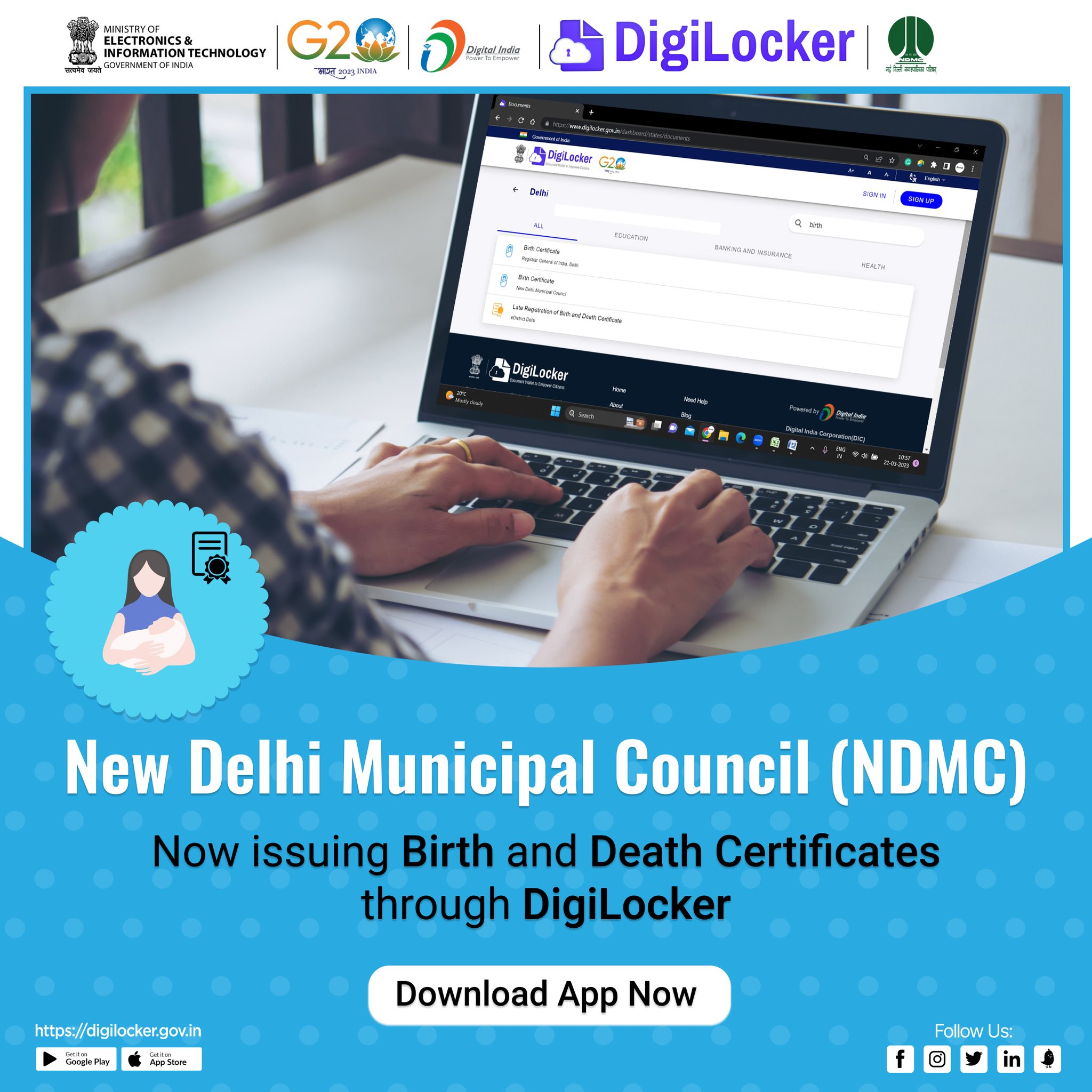 DigiLocker - New Delhi Municipal Council (#NDMC) is now... | Facebook
