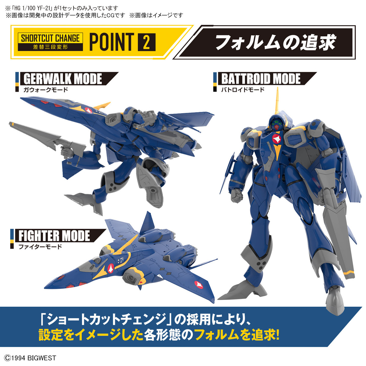 News #Kits #Macross] New images of HG 1/100 YF-21 Price: 4730 yen