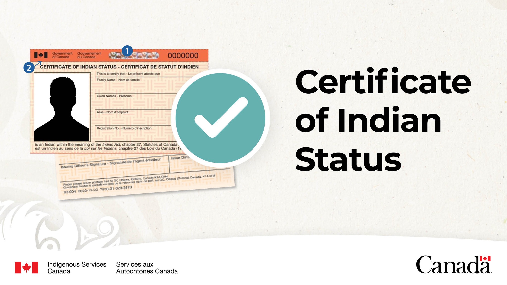 GCIndigenous - An updated Certificate of Indian Status card is now in ...