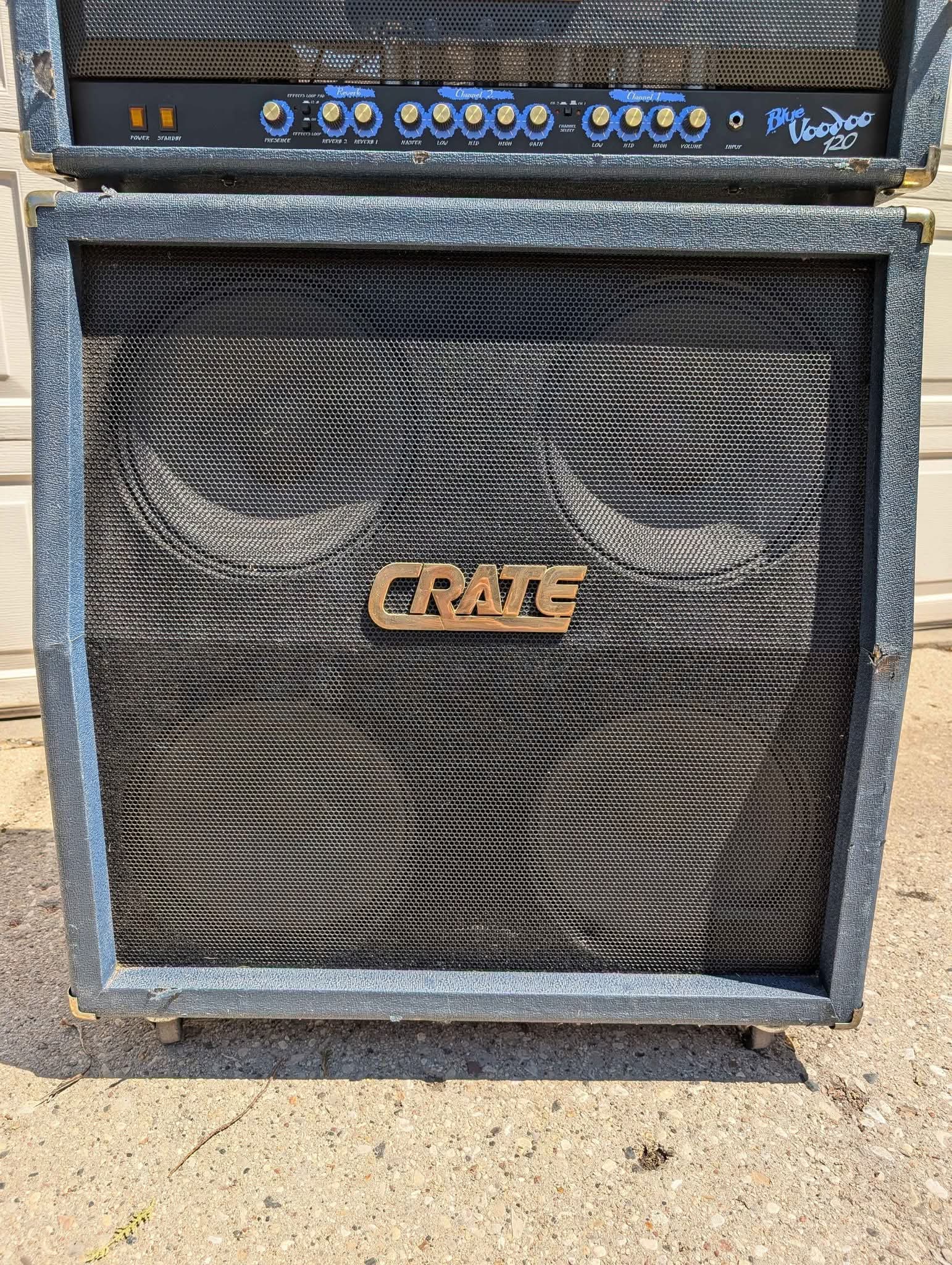 Crate Blue Voodoo Half Stack - Guitar Amplifiers - West Allis ...