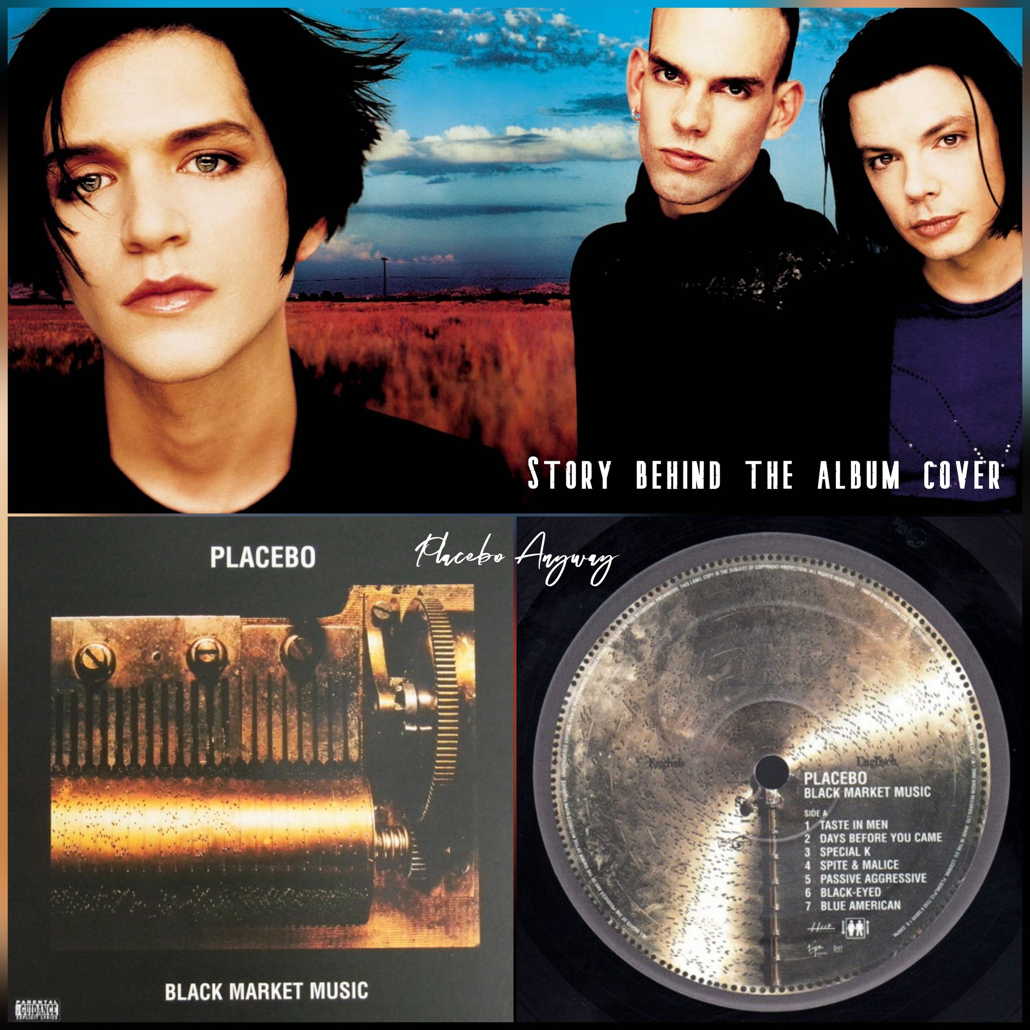Story behind Placebo's Black Market Music album cover