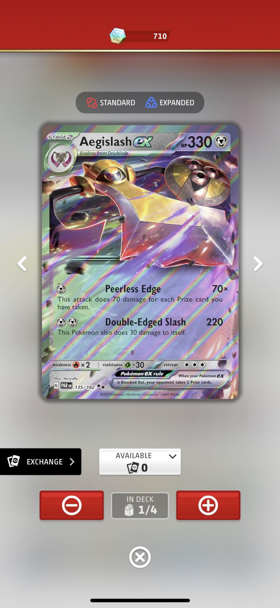 pokemon card aegislash - Scarlet & Violet - Paradox Rift - Pokémon Hit Points150 HP Form Pokemon Center 2023 Aegislash Set