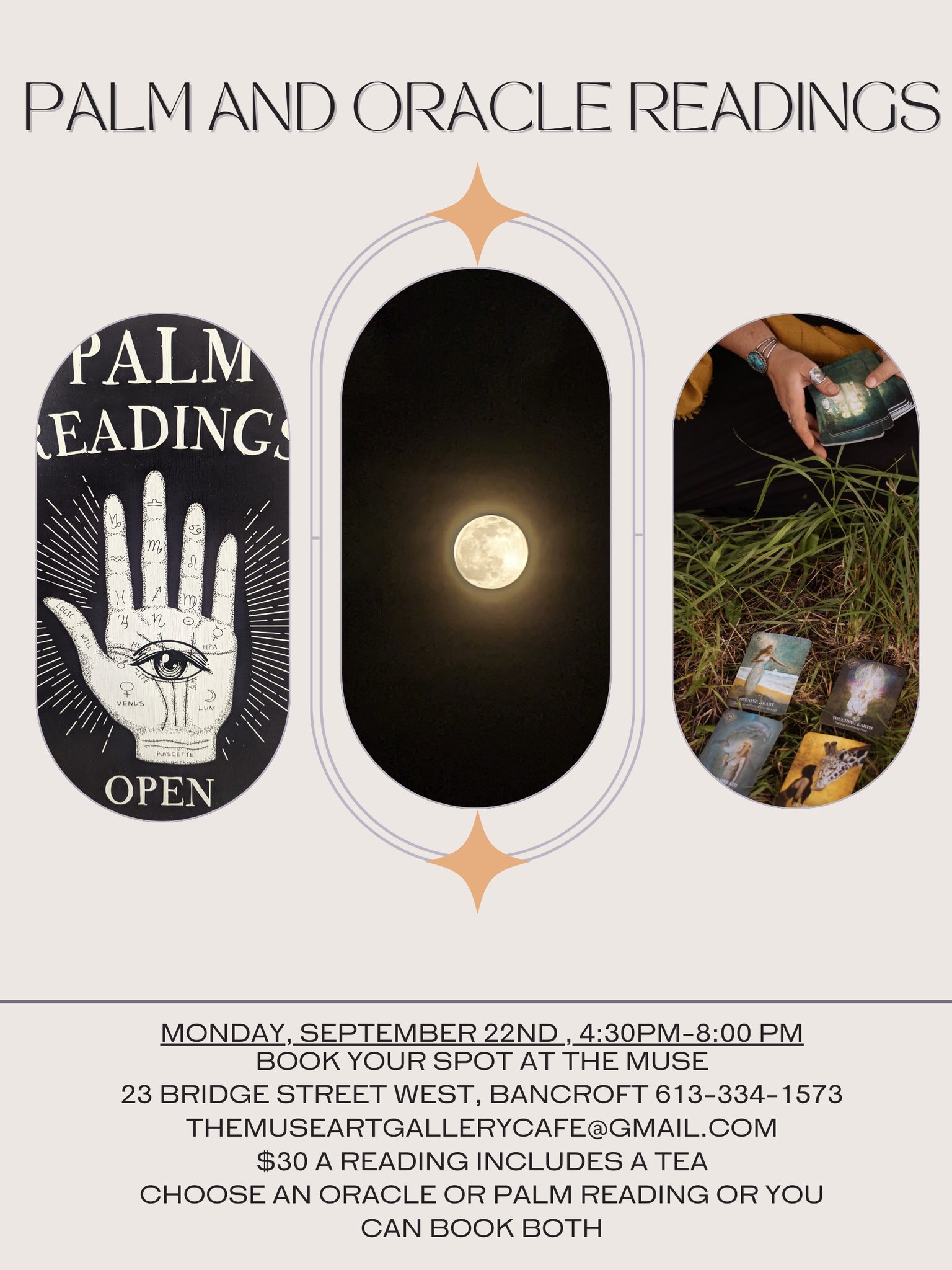 Palm and Oracle Readings