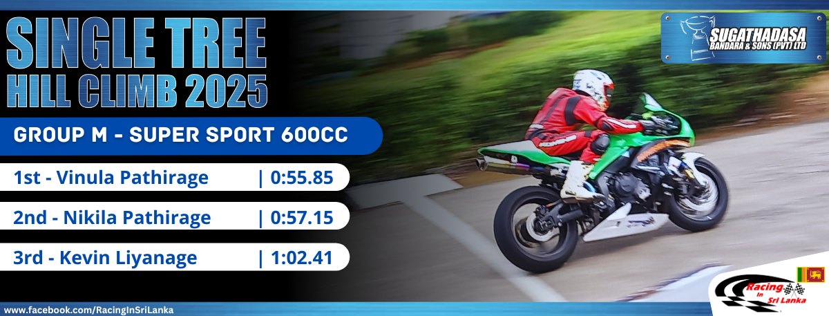 Racing In Sri Lanka - 𝐒𝐢𝐧𝐠𝐥𝐞 𝐓𝐫𝐞𝐞 𝐇𝐢𝐥𝐥 𝐂𝐥𝐢𝐦𝐛 𝟐𝟎𝟐𝟓 Group M - Super Sport ...