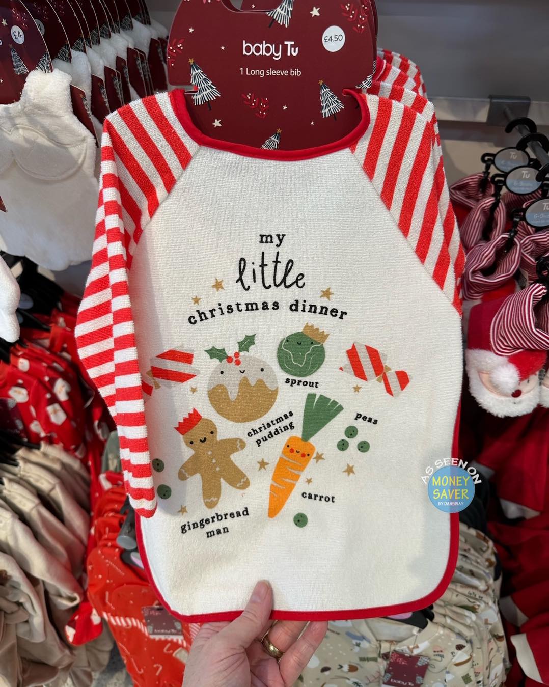 NEW Christmas coverall baby bib has arrived at Next in a range of