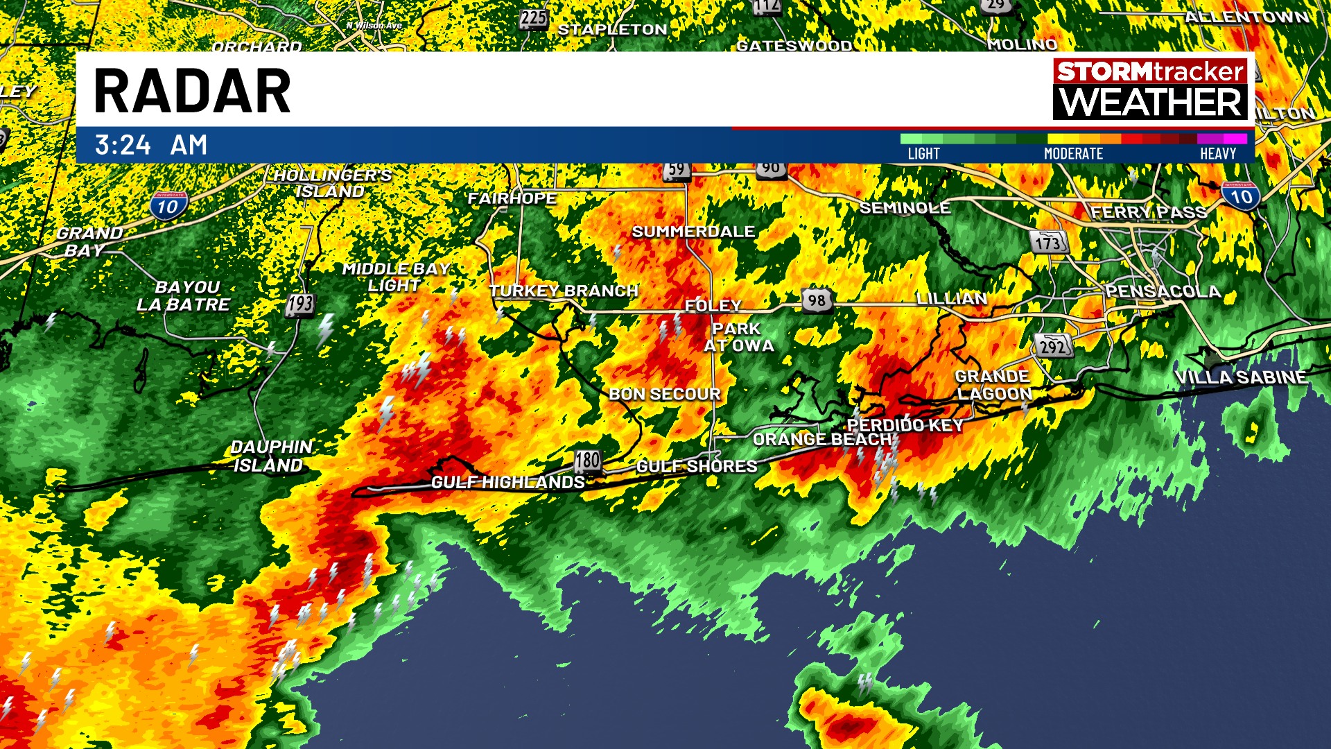 Nicholas - ⛈️ 3:30 AM STORM UPDATE: Intense lightning and gusty winds ...