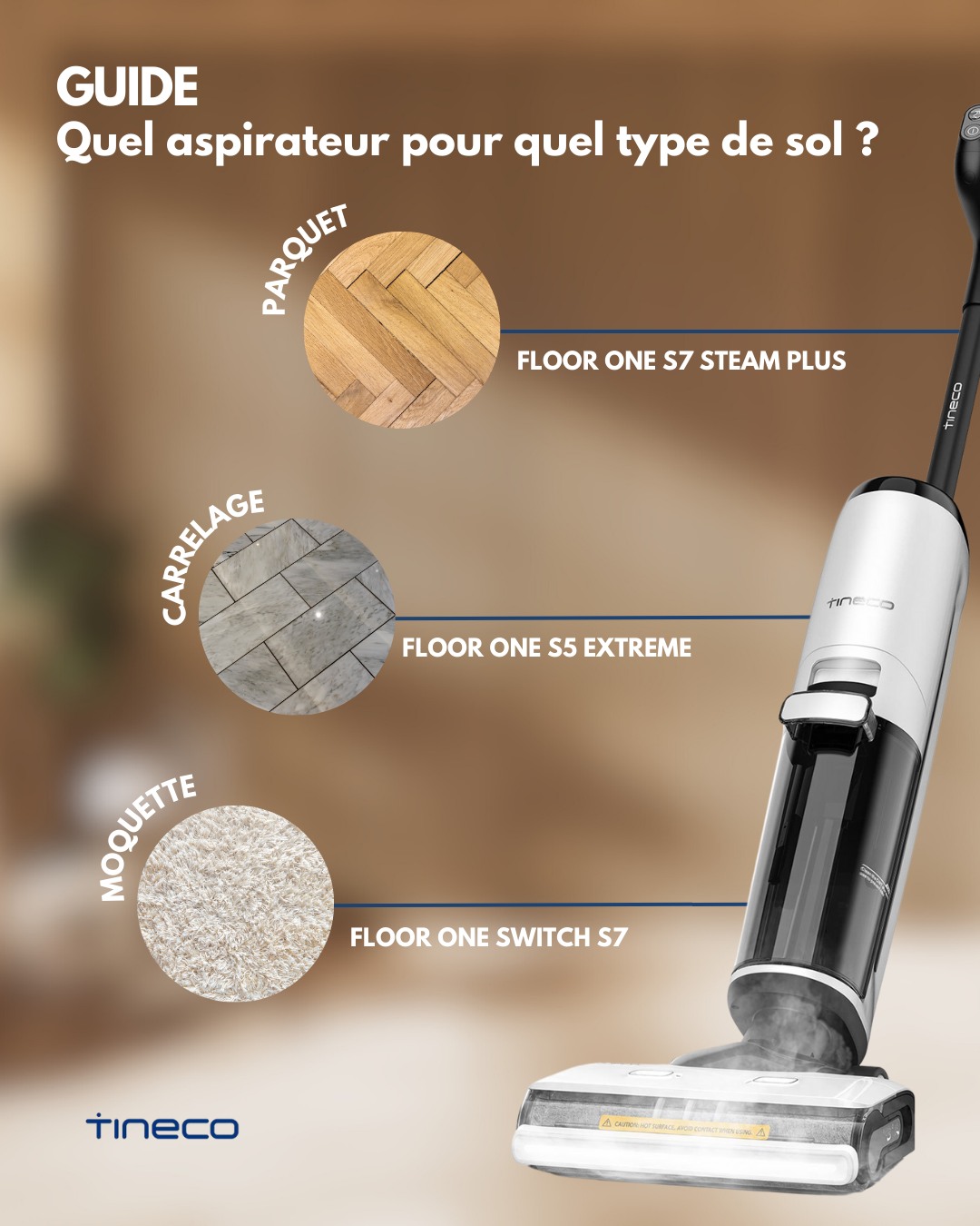 Kit d'accessoires pour Tineco Floor One S7 Artist/Stretch S6/SWITCH S6