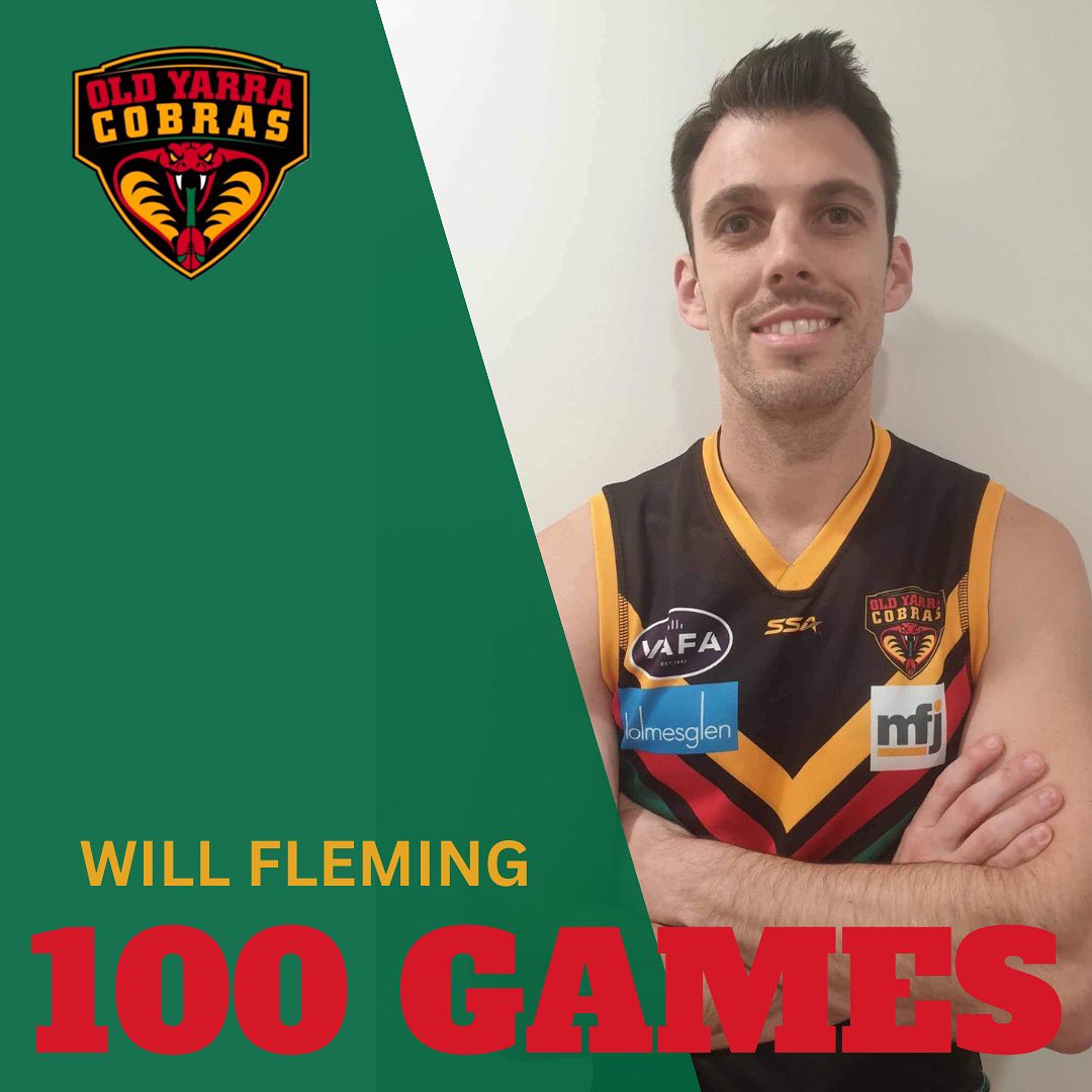 Congratulations to Will... - Old Yarra Cobras Football Club | Facebook