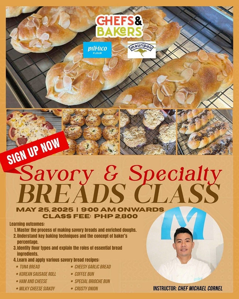 Chefs - ‼️SAVORY & SPECIALTY BREADS CLASS‼️ Join us for a fun and ...