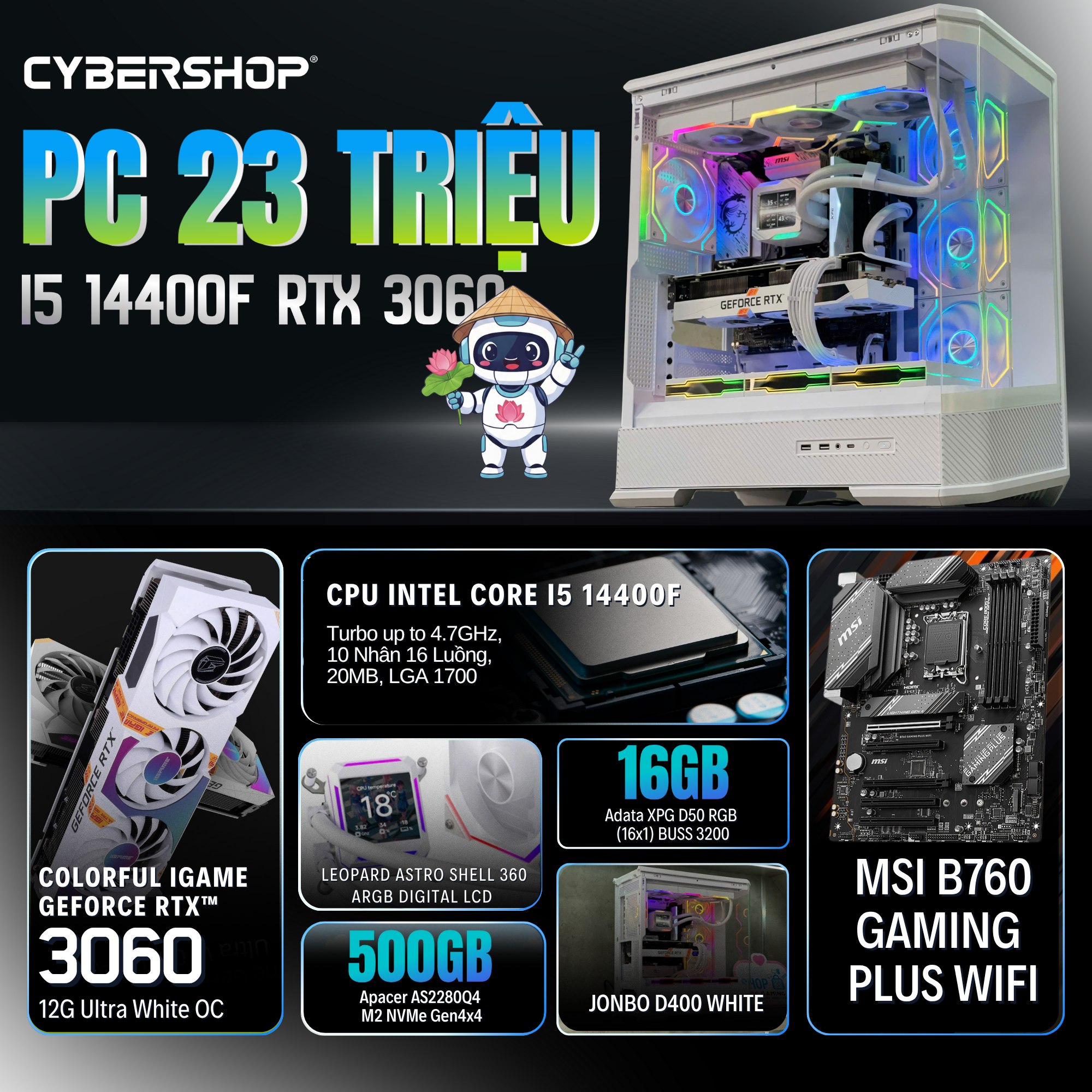 CYBER - 🔥 PC GAMING 23 TRIỆU – SỨC MẠNH ĐA NHIỆM CHO DESIGN & GAME THỦ🔥 ...
