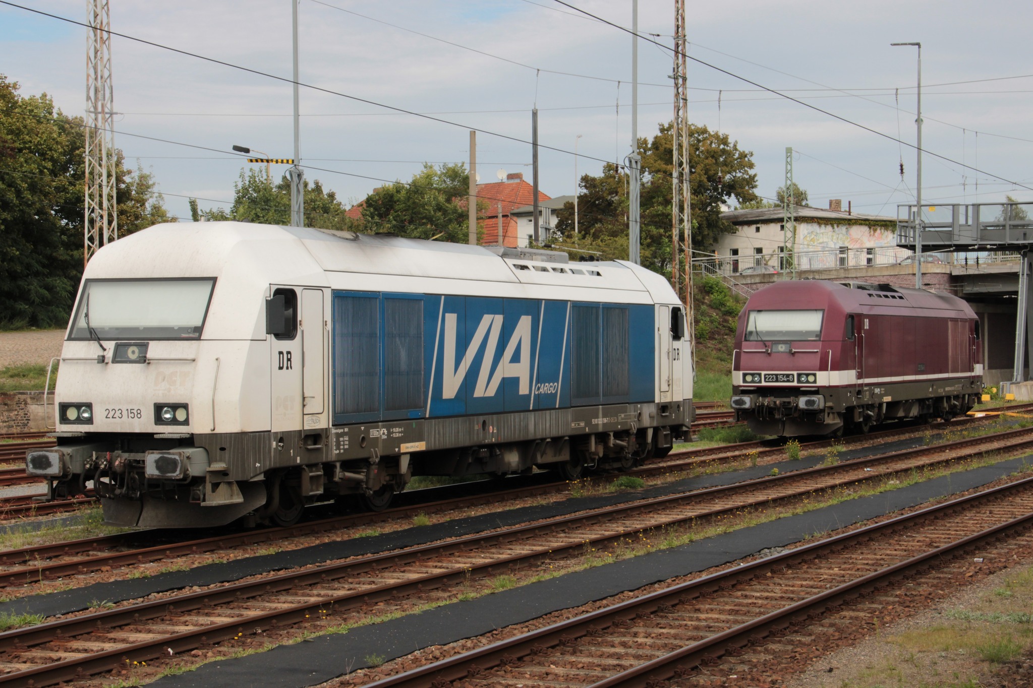 223 158 & 223 154-6 DeltaRail -- 2025.09.13 Bhf. Eberswalde