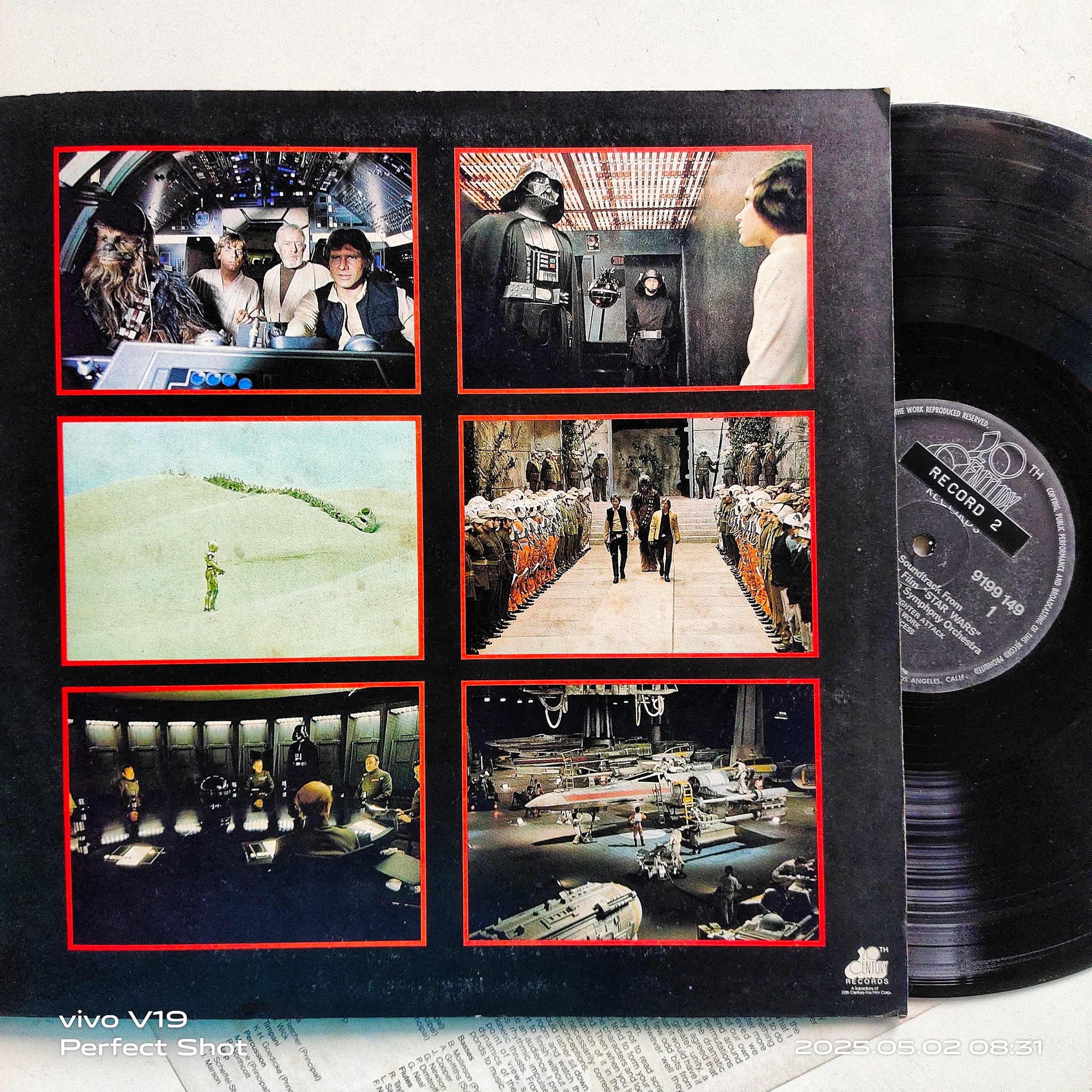 Vintage Star Wars soundtrack LP collection