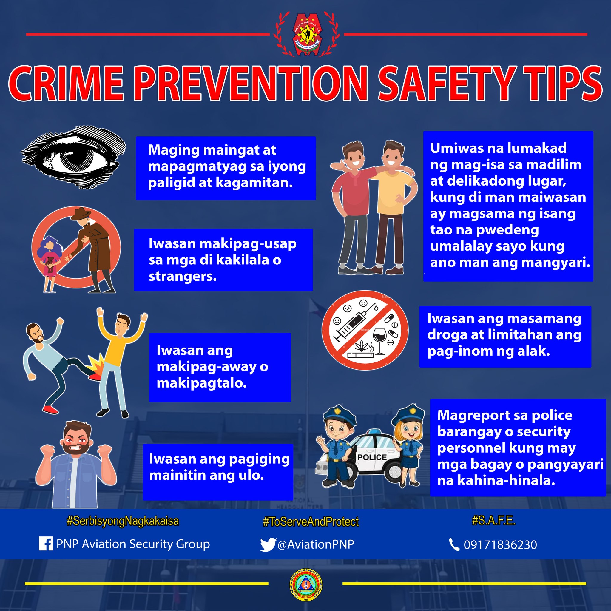 PNP - CRIME PREVENTION SAFETY TIPS #SAFE #ToServeAndProtect # ...