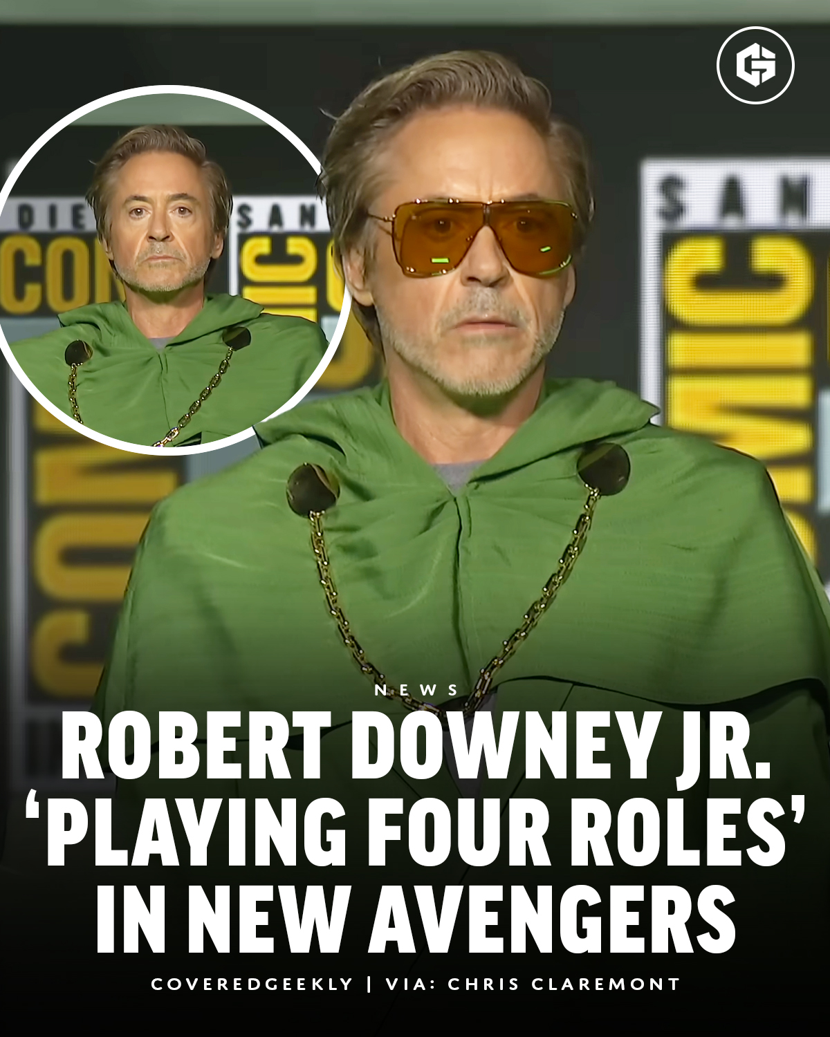 Robert Downey Jr. is playing four different characters in 