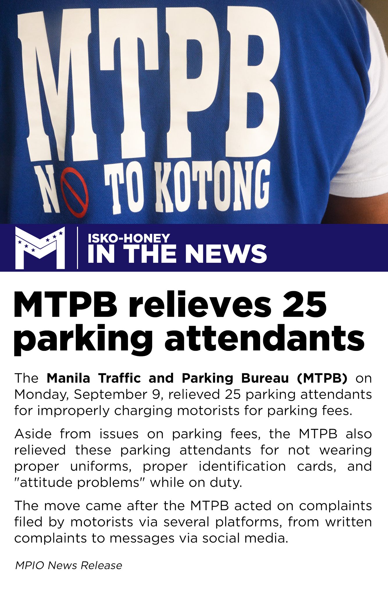 NEWS ALERT: MTPB... - Manila Public Information Office | Facebook