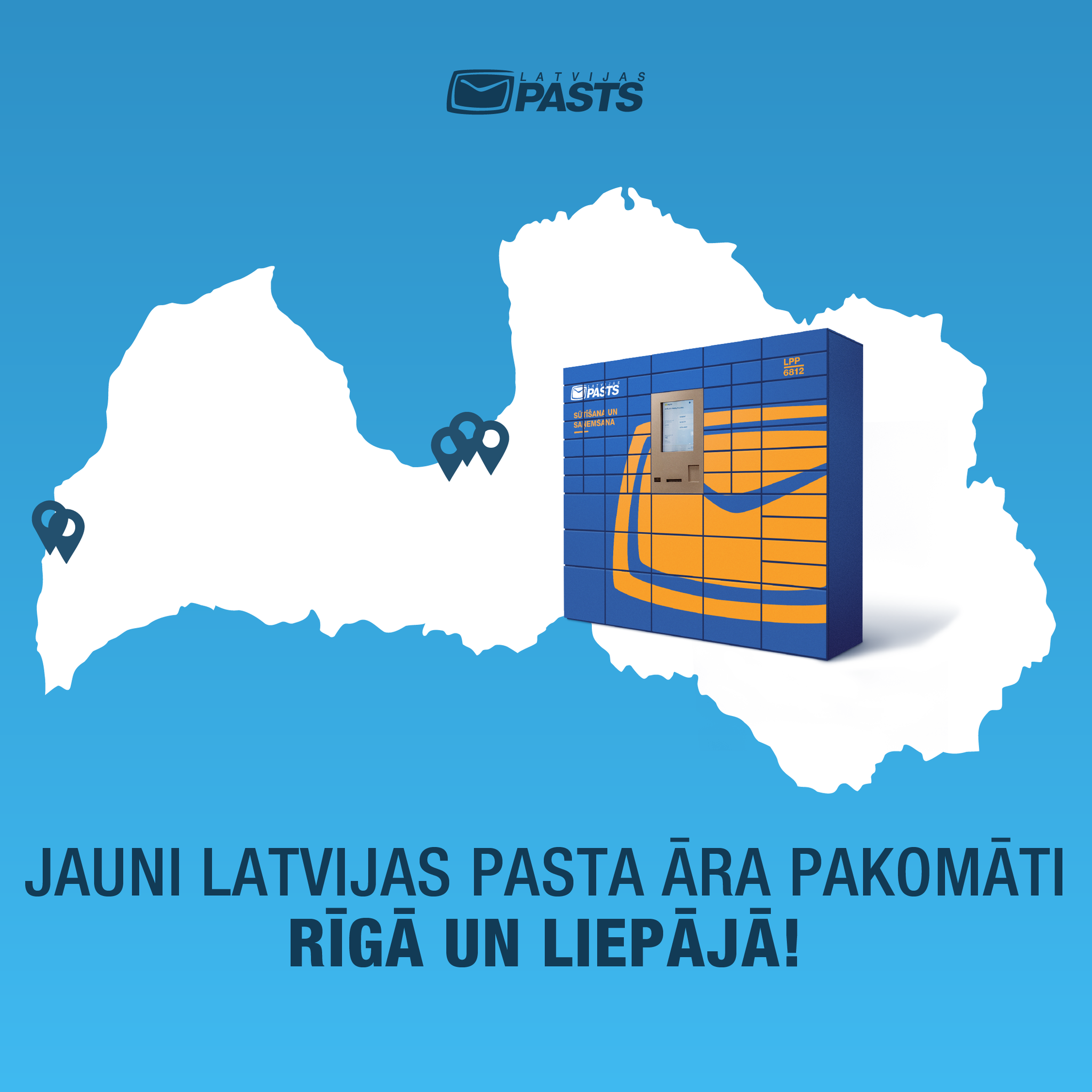 Latvijas Pasts - Vairāki jauni āra pakomāti izvietoti Rīgā un Liepājā ...