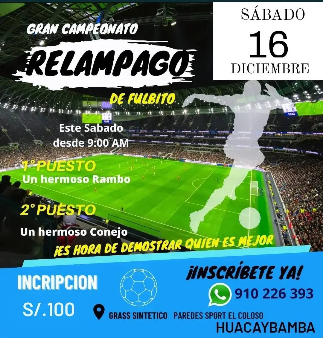 GRAN CAMPEONATO DE FULBITO... - Alli Patsa Huacaybamba